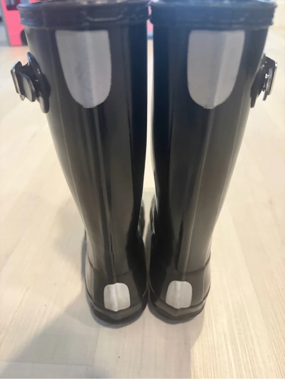 Hunter Kids Black Gloss Rain Boots